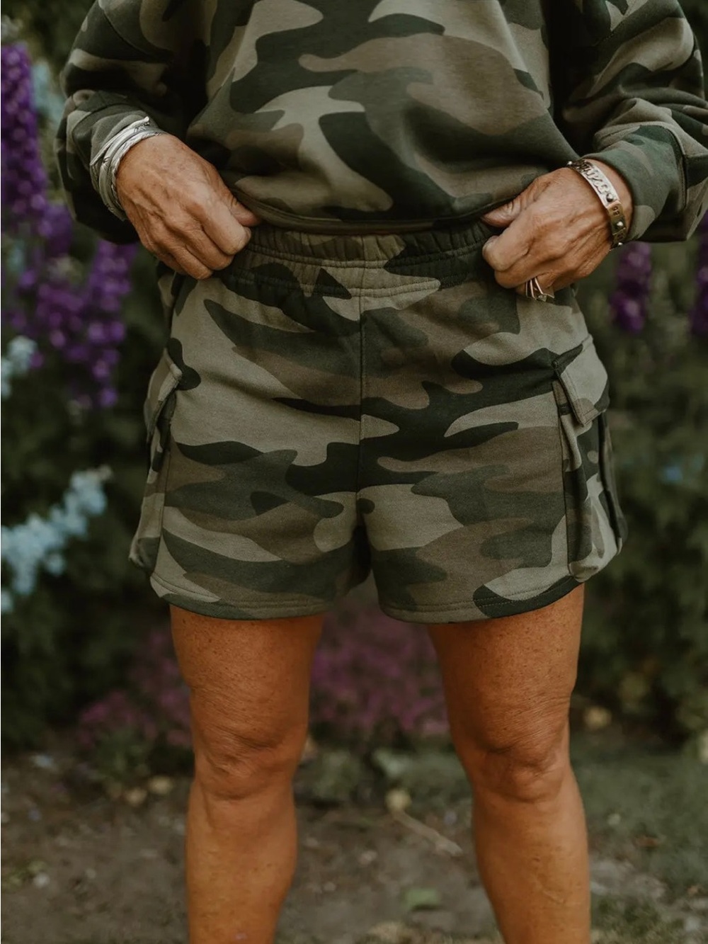 Camo Pullover Set with American Flag Patch- Rodeo Quincy - Picture 3 of 5